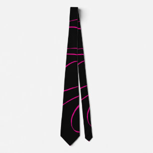 Ebb and Flow 2 - Magenta and Black  Tie