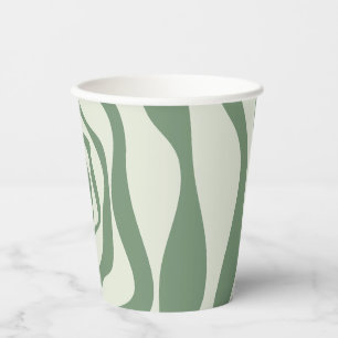Ebb and Flow 4 in Green Paper Cups