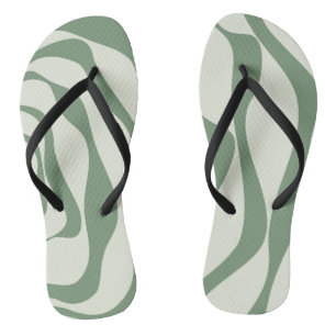 Ebb and Flow 4 in Green  Thongs
