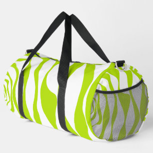 Ebb and Flow 4 in Lime Green and White Duffle Bag