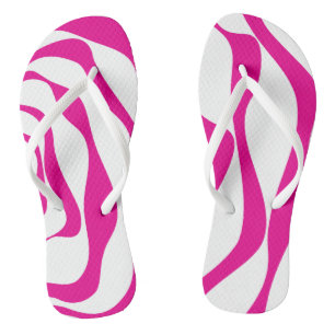 Ebb and Flow 4 in Magenta and White Thongs