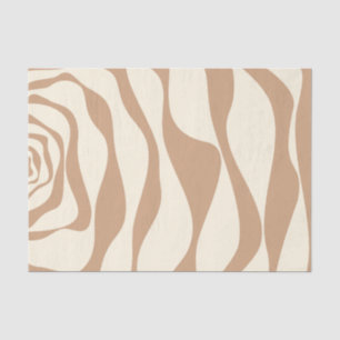 Ebb and Flow 4 in Tan and Cream Tissue Paper