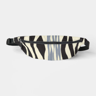 Ebb and Flow in Black, Grey and Cream Bum Bags