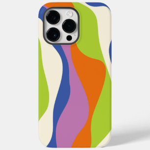 Ebb & Flow 4 Blue, Orange, Purple, Green & Cream Case-Mate iPhone 14 Pro Max Case