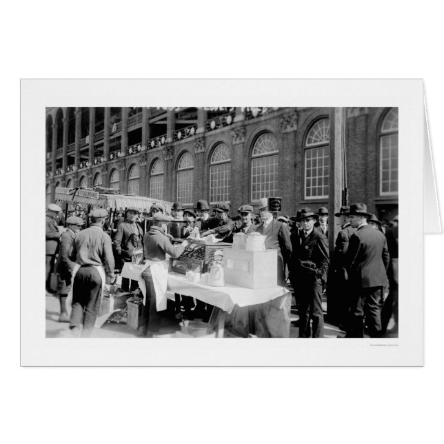 Ebbets Field Hot Dog Stand Baseball 1920 (Front Horizontal)