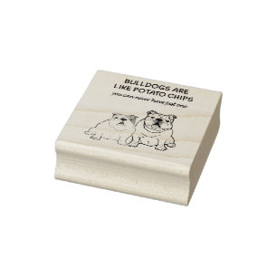 EBD Bullies Bully English Bulldog Lovers!  Rubber Stamp