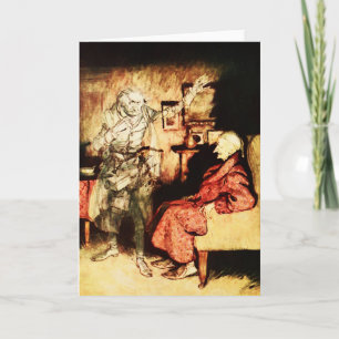 Ebenezer Scrooge Christmas Carol Vintage Card