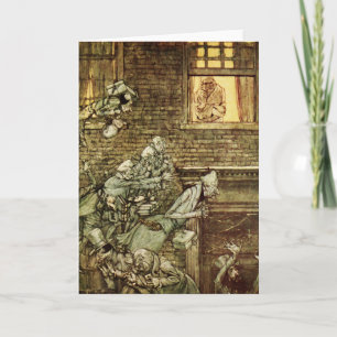 Ebenezer Scrooge Dickens Christmas Carol Vintage Card