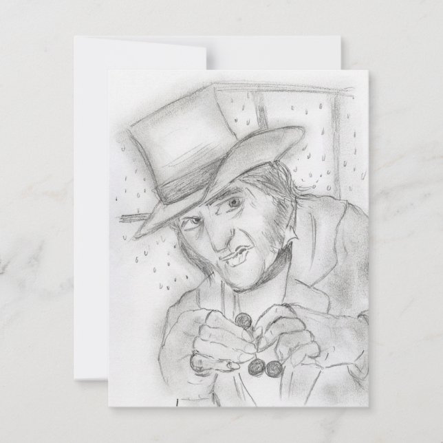 Ebenezer Scrooge Party Invite (Front)