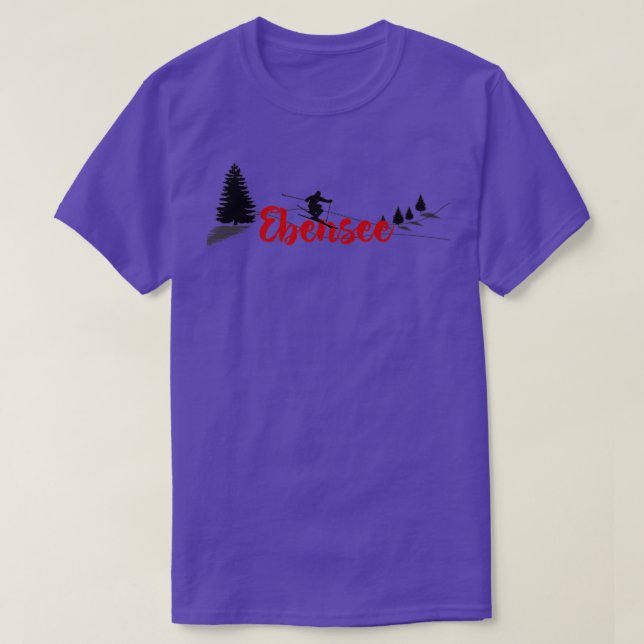 Ebensee Ski Long T-Shirt (Design Front)