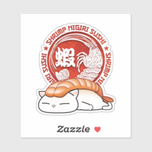Ebi Shrimp Sushi Cat