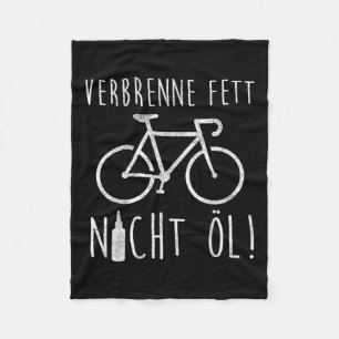 Ebike Cyclist Bicycle Commuter Environmental Prote Fleece Blanket