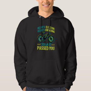 EBike Retro Bicycle MTB Cycling E Bike Yes I just Hoodie