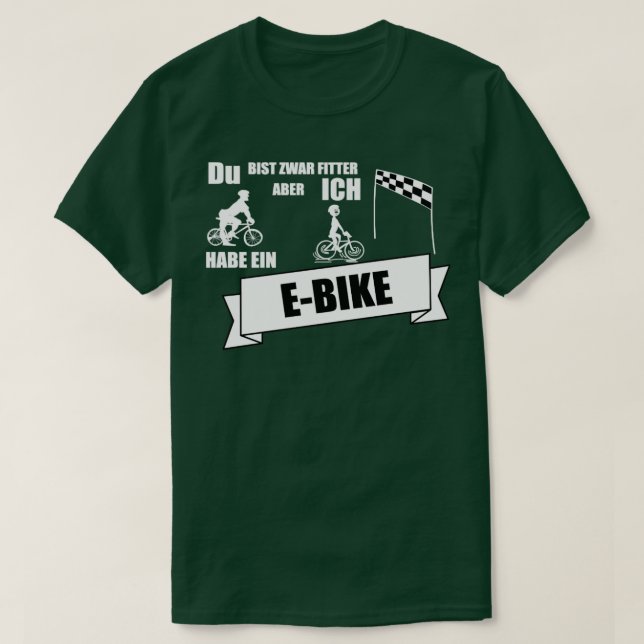 EBike stolz lustig T-Shirt (Design Front)