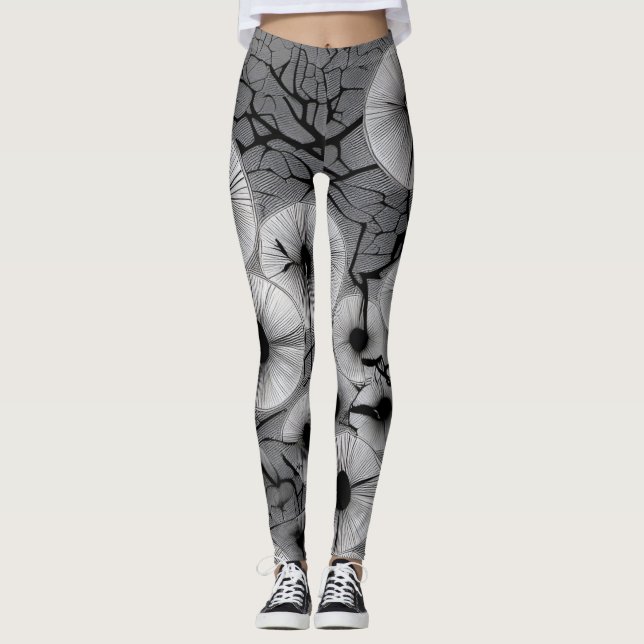 Ebon Bloom Leggings (Front)