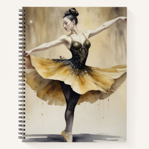 Ebony and Gold Tips Notebook