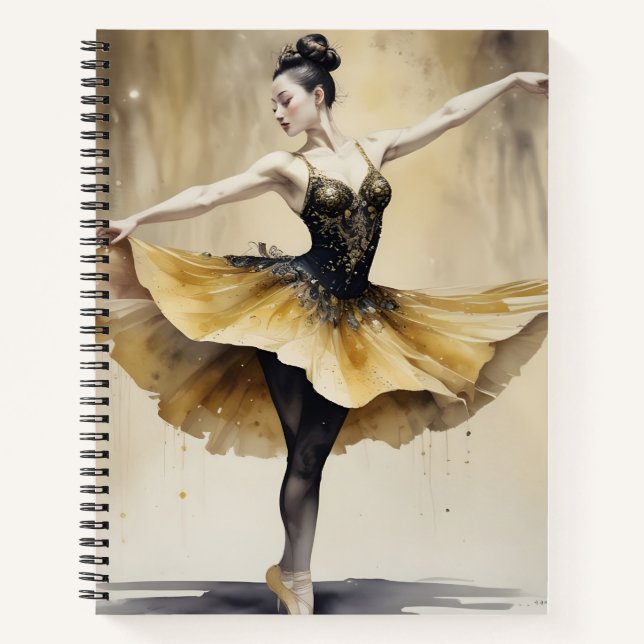 Ebony and Gold Tips Notebook (Front)