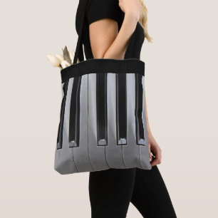 Ebony and Ivory Tote Bag