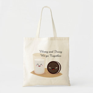 Ebony and Ivory We Go Together Tote