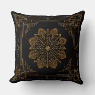 ”Ebony” Art Nouveau Cushion