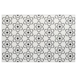 Ebony Atom Symbol Fabric