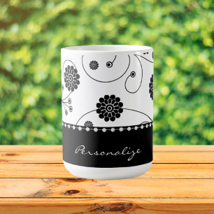 Ebony Bloom Banner Coffee Mug