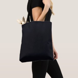 Ebony (Deep Midnight Blue) Solid Blank Colour Tote Bag