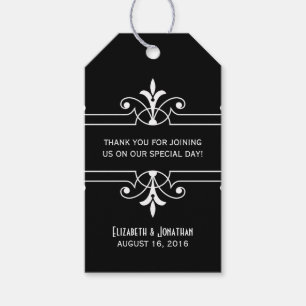 Ebony Fancy Ornamental Gift Tags