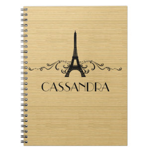 Ebony French Flourish Notebook