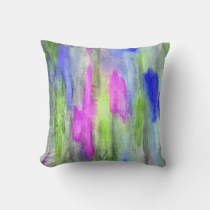 Ebony Rainbow Lime Pillow