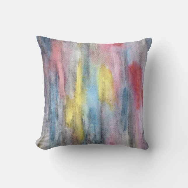 Ebony Rainbow  Pillow Yellow (Front)