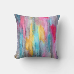Ebony Rainbow Pink Pillow