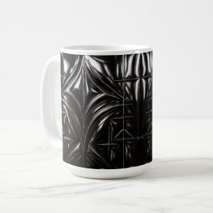 Ebony Sculpted Night Tile Coffee Mug