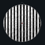 Ebony Snow Dartboard<br><div class="desc">Ebony Snow is a simple design of black and white stripes that suits all occasions and items. This image is available on a variety of other products,  just click the link below the photo near 'About this Design'.</div>
