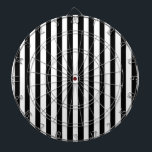 Ebony Snow Dartboard<br><div class="desc">Ebony Snow is a simple design of black and white stripes that suits all occasions and items. This image is available on a variety of other products,  just click the link below the photo near 'About this Design'.</div>