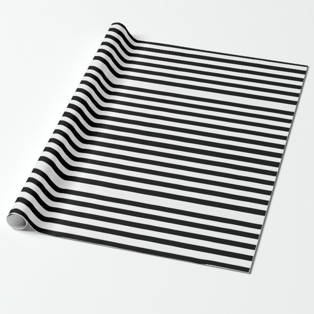 Ebony Snow Wrapping Paper (Unrolled)