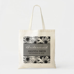 Ebony Sunflowers Personalised Wedding Party Bag