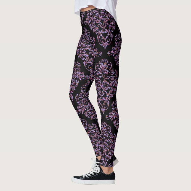 Ebonyphylo Damask Rococo Elegance Leggings (Left)
