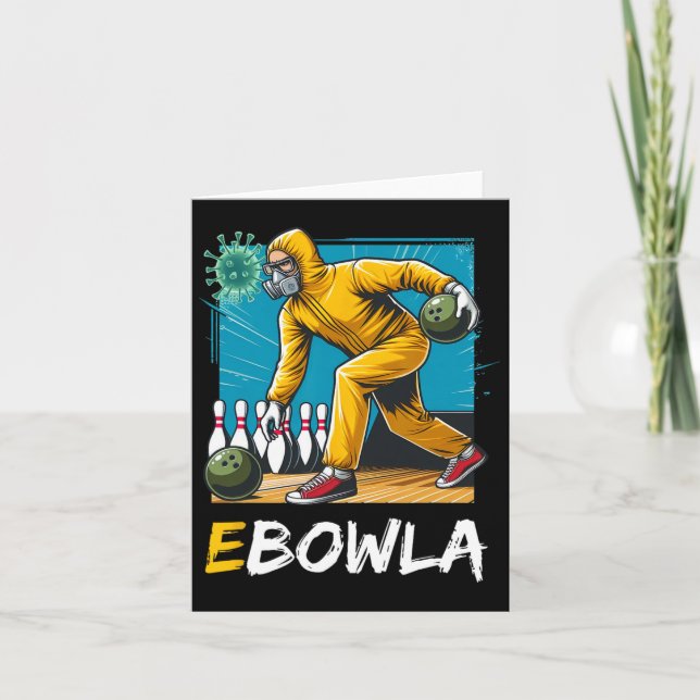 Ebowla Funny Bowling Player Ebowla Bowler Bowling  Card (Front)