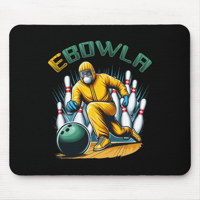 Ebowla Funny Bowling Player Ebowla Bowler Bowling  Mouse Pad (Front)