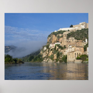 Ebro River (Ria Ebre); Templar castle; early Poster