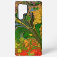 Ebru Marbling Floral Pattern