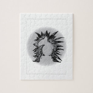 EBT chess knight modern pet art illustration  Jigsaw Puzzle