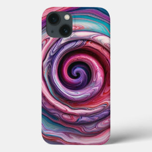 "Ebullient Spiral Dance" iPhone 13 Case