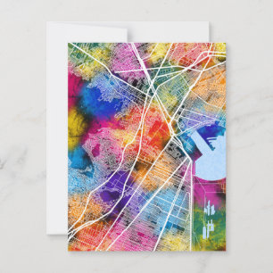 Ecatepec de Morelos Mexico City Map Postcard