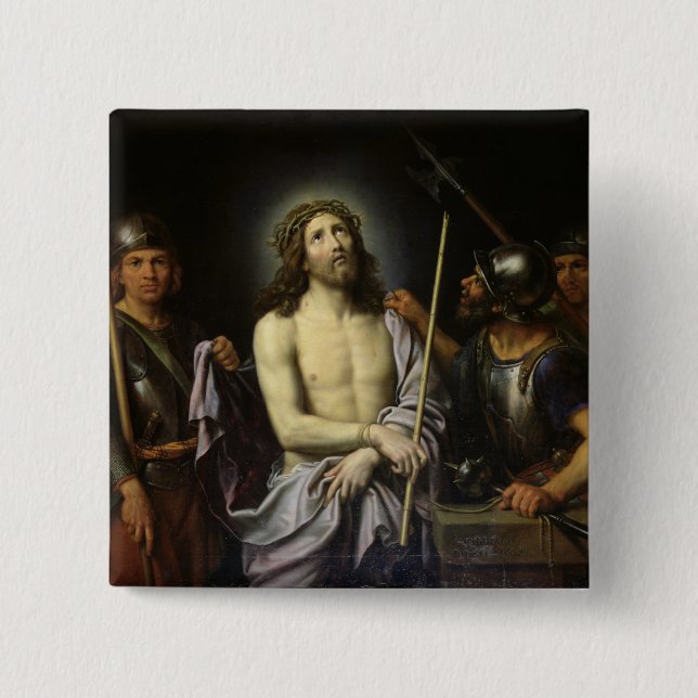 Ecce Homo 15 Cm Square Badge (Front)