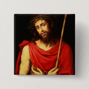 Ecce Homo 15 Cm Square Badge