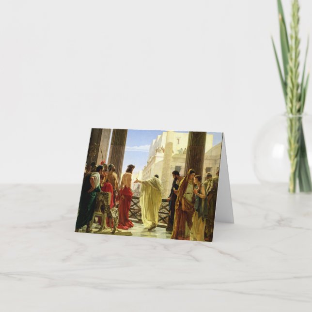Ecce Homo, 1871 by Antonio Ciseri Thank You Card (Front)