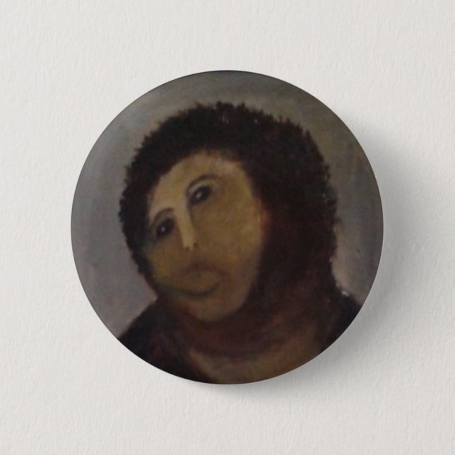 Ecce Homo 6 Cm Round Badge (Front)