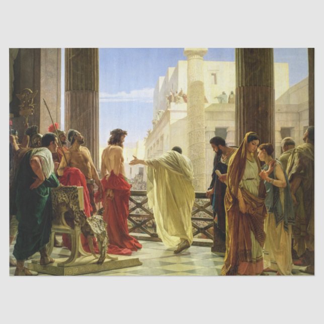 Ecce Homo by Antonio Ciseri Tissue Paper (Front)